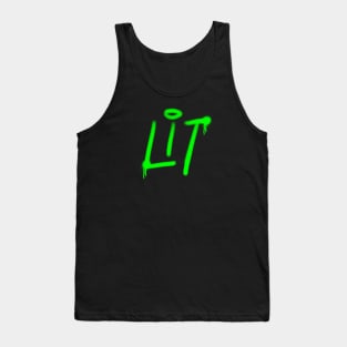 Lit Graffiti Spray Paint Tank Top